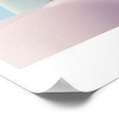 バックグランドレインボーハッピーバースデー ポスター (角)