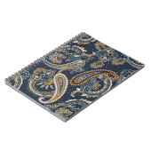 バックグラン伝統的パのインディアンペイズリーパターン ノートブック (左側)