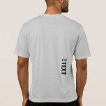 バックサイドプリントアクティブウェアシルバーメンズスポーツ Tシャツ<br><div class="desc">ここにテキストを追加モダンバックデザインプリントテンプレートMens Sport-Tek競合他社ActivewearシルバーグレーTシャツ。</div>