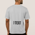 バックサイドプリントテンプレートモダンスポーツメン Tシャツ<br><div class="desc">ここにテキストを追加モダンバックデザインプリントテンプレートMens Sport-Tek競合他社ActivewearシルバーグレーTシャツ。</div>