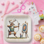 バックシカ射撃、 発砲アボウとアロー ペーパープレート (パーティー)