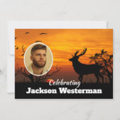 バックシルエットアットサンセットメモリアル招待状 招待状 (正面)