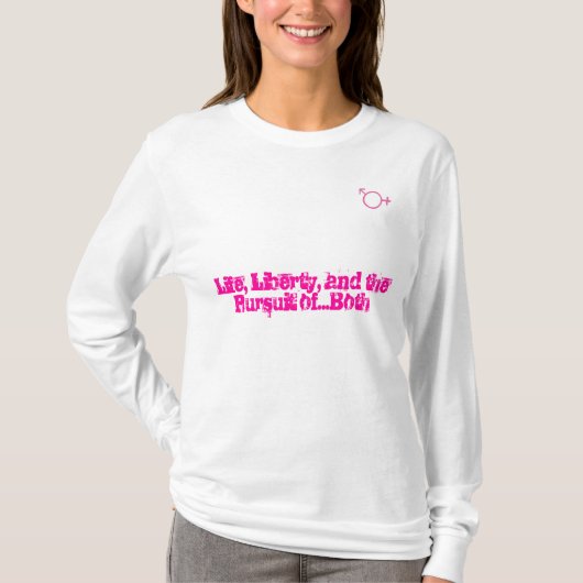 バックシンボル、生命、自由、そして… カスタマイズ - Tシャツ (正面)