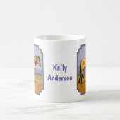 バックシンワイルドホースマスタリオン コーヒーマグカップ (中央)