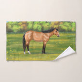 バックスキンダンクォーターホース バスタオルセット (ハンドタオル)