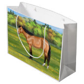バックスキンダンクォーターホース ラージペーパーバッグ (裏面アングル)