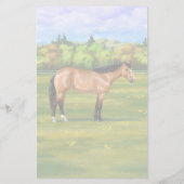 バックスキンダンクォーターホース 便箋 (裏面)