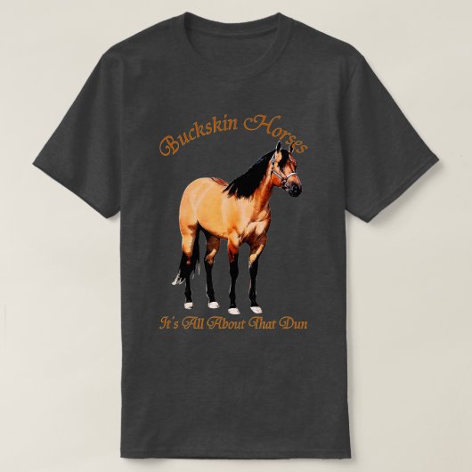 バックスキンダン馬その全てはダン Tシャツ (デザイン正面)