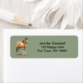 バックスキンピントダン絵を描ホーススタリオン ラベル (インサイチュ)