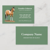 バックスキンピントダン絵を描ホーススタリオン 名刺 (正面/裏面)