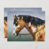 バックスキンピント先住民アメリカンウォーホース (正面/裏面)