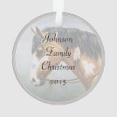 バックスキンピント先住民アメリカンウォーホース オーナメント (裏面)