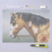 バックスキンピント先住民アメリカンウォーホース 薄葉紙 (クラフト)