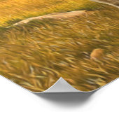 バックスキンホースフォールポートレート ポスター (角)