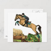 バックスキン大きな飛躍xc HORSE ARTイベント ポストカード (正面/裏面)