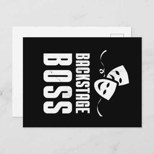 バックステージボスシアターステージハンドクルー ポストカード (正面/裏面)