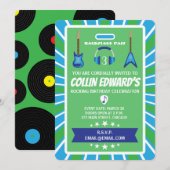 バックステージ・パス バースデー・パーティー ご招待 招待状 (正面/裏面)