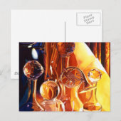 「バックステージ」ミュージカル楽器&グラスアート ポストカード (正面/裏面)