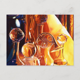 「バックステージ」ミュージカル楽器&グラスアート ポストカード