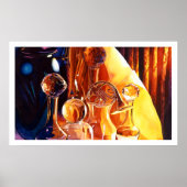 「バックステージ」ミュージカル楽器&グラスウォーター色 ポスター (正面)