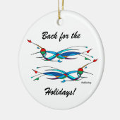 バックストロークのオーナメント セラミックオーナメント (左)