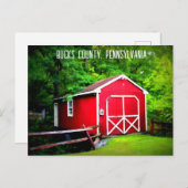 バックス郡ペンシルバニア ポストカード (正面/裏面)
