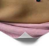 バックタトゥーガールポスター付きバターフライ ポスター (角)