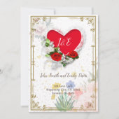 バックチームへの出席依頼 招待状 (正面)