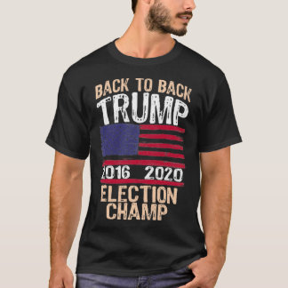 バックツーバック選挙チャンプトランプ2020再選挙 Tシャツ