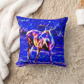 バックディアアートインブルーハンター装飾用クッション クッション (ブランケット)