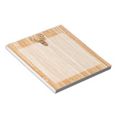 バックディアヘッドウッドグレインスタイルデコール ノートパッド (アングル)