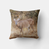 バックディアワイルドアニマルテキサス州ディアアートピロー クッション (裏面)