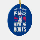 バックディアー狩りハンターガール忘れヴィンテージ セラミックオーナメント (右)