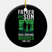 バックディアー狩りハンターファーザー父パパソンファミリー セラミックオーナメント (裏面)