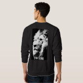 バックデザインプリントポップ・アートのアートライオンメエレガントンスモダン スウェットシャツ (裏面フル)