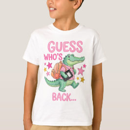 バックトゥスクールのワニTシャツ. Tシャツ
