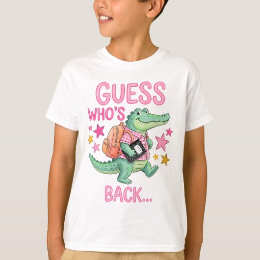 バックトゥスクールのワニTシャツ. Tシャツ (正面)
