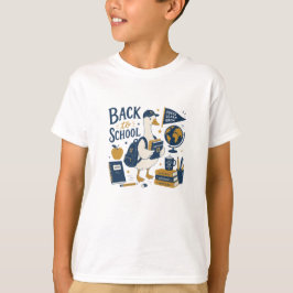 バックトゥスクールグースビンテージ風 Tシャツ