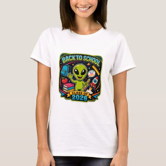 バックトゥスクール エイリアンTシャツ Tシャツ (正面)