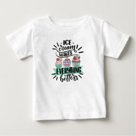 バックトゥスクール ベビーTシャツ