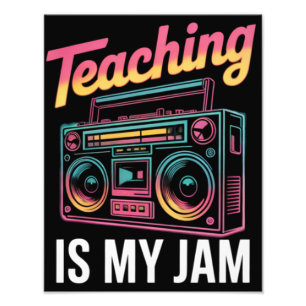 バックトゥスクール レトロ 教育は私のJam 80s フォトプリント
