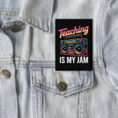 バックトゥスクール レトロ 教育は私のJam 80s 缶バッジ (インサイチュ)