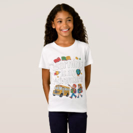 バックトゥスクール、学びは冒険 Tシャツ