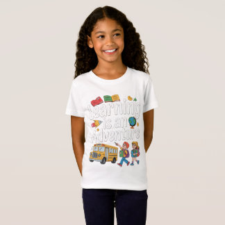 バックトゥスクール、学びは冒険 Tシャツ