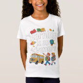 バックトゥスクール、学びは冒険 Tシャツ (正面)
