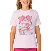 バックトゥスクールTシャツ、3年生Tシャツ