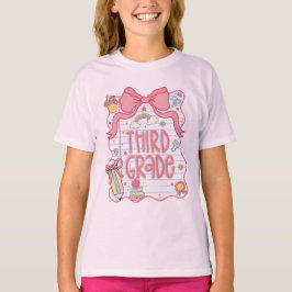 バックトゥスクールTシャツ、3年生Tシャツ Tシャツ