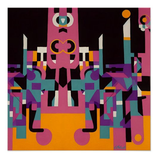 バックトリップナイトアリー – Ken Gage Art ポスター (正面)