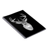 バックトロフィー白黒テールディアー ノートブック (右側)