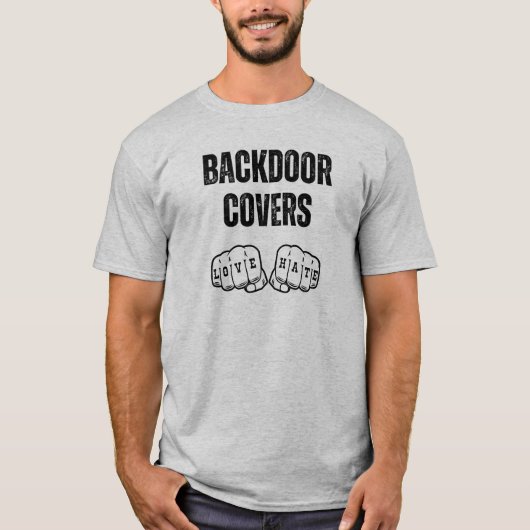 バックドアカバースポーツベッティング Tシャツ (正面)
